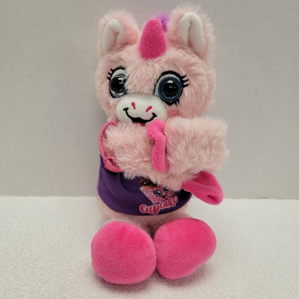 KIPP Brothers Pink Unicorn Select Cupcake Wrap Around plush